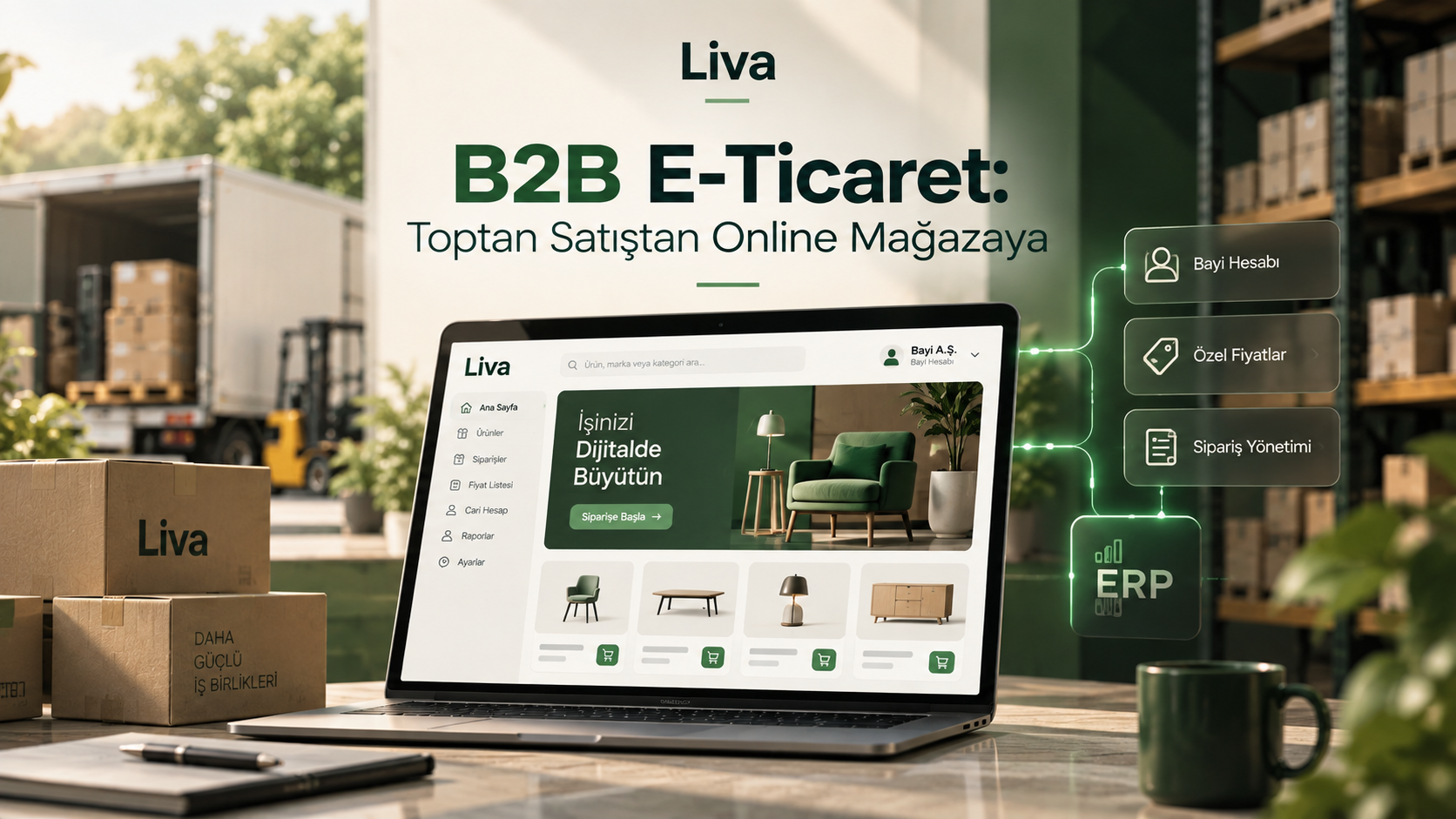Blog yazısı B2B E-Ticaret Nedir? Toptan Satışta Online Mağaza Rehberiiçin resim