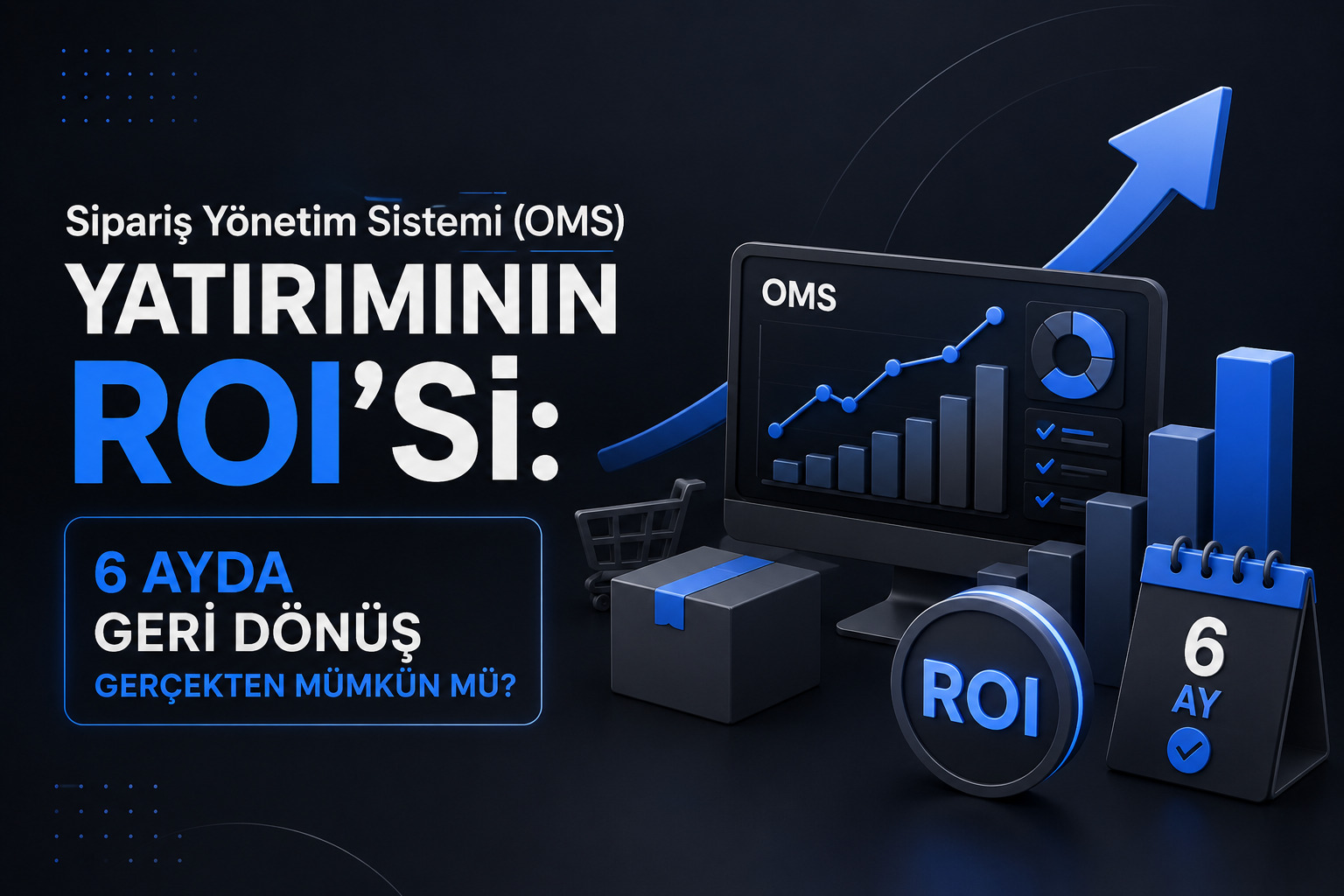 Blog yazısı Sipariş Yönetim Sistemi (OMS) Yatırımının ROI'siiçin resim