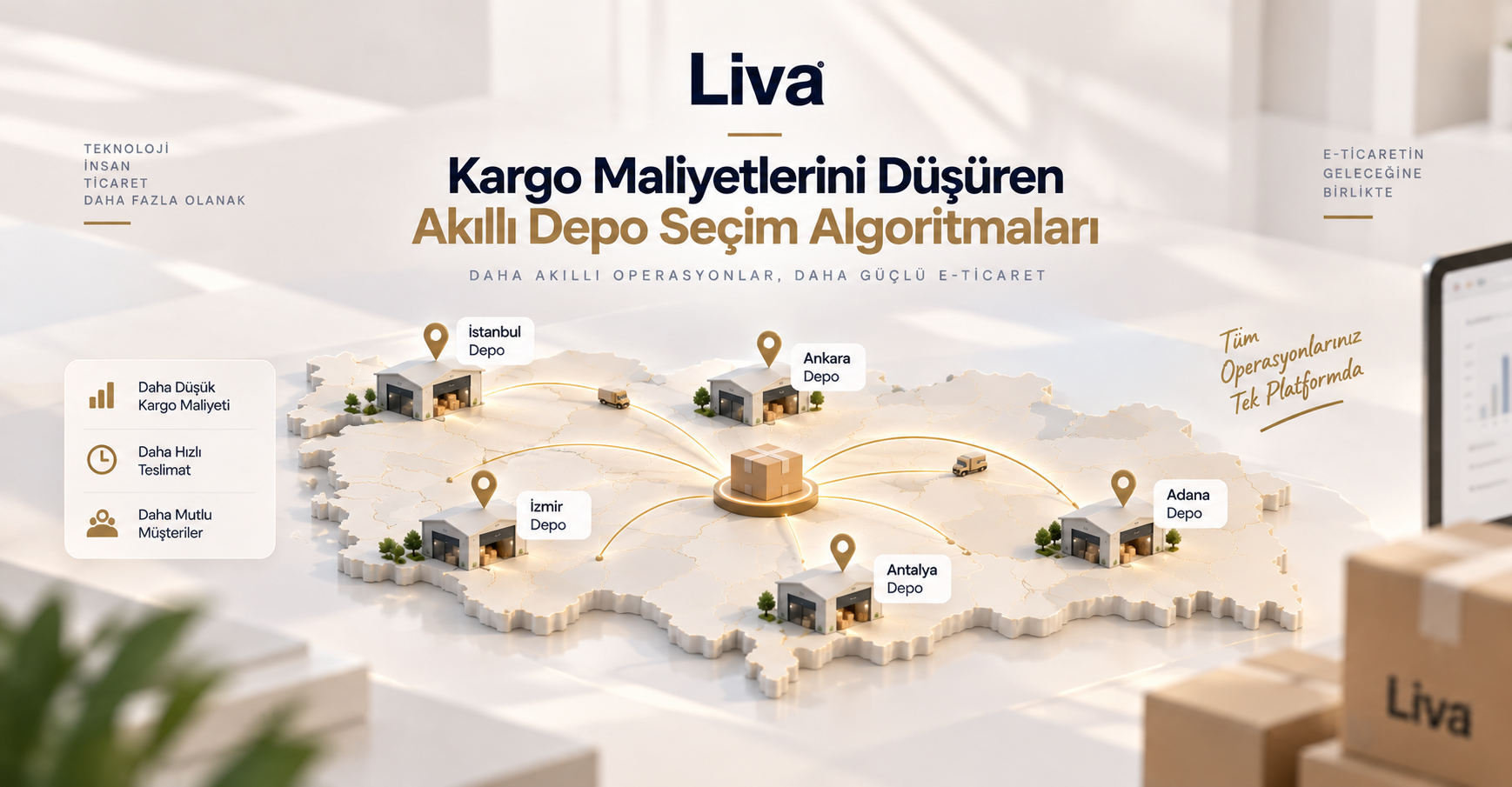Blog yazısı Kargo Maliyetlerini Düşüren Akıllı Depo Seçim Algoritmalariçin resim